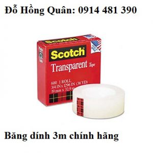Băng dính 3m 600 scotch transparent