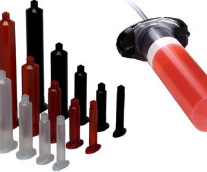 Xi lanh bơm keo màu trắng